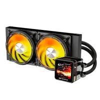 Cooler Water Darkflash De240 Explore Black Display 2.88" Ips em Topdek Informática