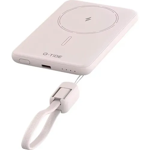 Carregador Port. G-Tide Slim 01 5000Mah Pink Wireless