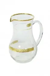 Conjunto Art Decor Fiocco Dourado 6 Conos + 1 Jarra