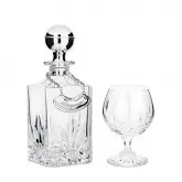 Conjunto Chinelli Opera Para Conhaque 1 Decanter + 6 Copos