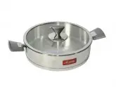 Conjunto de Panelas Ar-Yildiz Piramit 10 Pecas Inox Cinza