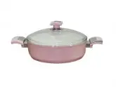 Conjunto de Panelas Tutku Ideal Ceramica 7 Pecas Rosa
