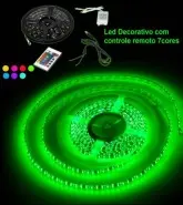 Fita Flexivel com 300 LEDs com 7 cores, rolo de 5m