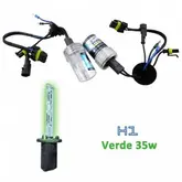 Lampada Xenon HID1 AC Cor Verde 12volts 35watts