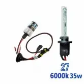 Lampada Xenon HID27 AC Cor 6000K 12volts 35watts
