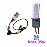 Lampada Xenon HID3 AC Cor Rosa 12volts 35watts