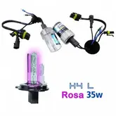 Lampada Xenon HID4L AC Cor Rosa 12volts 35watts