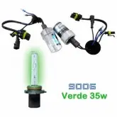 Lampada Xenon HID9006 AC Cor Verde 12volts 35watts
