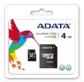 Memoria Adata Micro Sd 4GB Com Cartela
