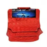 Tapete Para Carro Kit-5 Vermelho