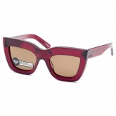 Óculos de Sol Roxy Hellcat RX5195 960 Feminino Armação de Acetato - Vermelho Escuro