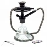 Arguile Shisha Fumée com luz de led RGB e Controle, Pequeno - Preto