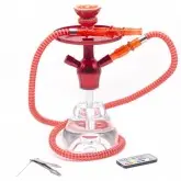 Arguile Shisha Fumée com luz de led RGB e Controle, Pequeno - Vermelho
