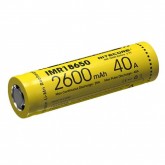 Bateria Nitecore IMR 18650 Recarregável para Vaporizador, 2600mAh, 40A - Amarelo