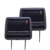 Cabeceira P/Carro C/Display Bm 77 Combo Par Preto$