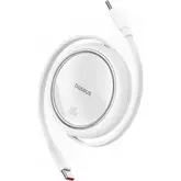 Cable Baseus Usb-C Para Usb-C Retractil / 100W - Blanco