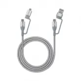 Cable Manhattan 390606 4 En 1 / Usb-A / Usb-C / Micro-U