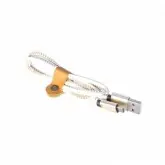 Cabo USB Micro Usb 4Life Revestido em Couro - Branco