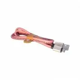 Cabo USB Micro Usb 4Life Revestido em Couro - Rose