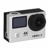 Câmera de Ação Goal Pro Hero 5 4K com 2 Telas LCD/HDMI/WIFI/Acessórios - Prata