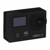 Câmera de Ação Goal Pro Hero 5 4K com 2 Telas LCD/HDMI/WIFI/Acessórios - Preto
