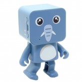Caixa de Som Portátil Goal Pro Dancing Elefante 3W, Bluetooth/USB/SD - Azul