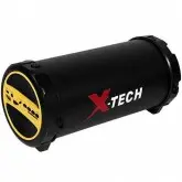 Caixa de Som Portátil X-Tech XT-SB577 Bateria de 2.000 Mah com Bluetooth/FM/Auxiliar - Preto e Amarelo