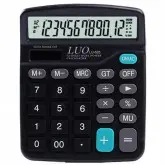 Calculadora LUO LU-626 12 Digitos - Preto