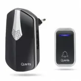 Campainha Sem Fio Quanta QTCWE05 com 38 Tons Alcance de 150m a Pilha - Preto