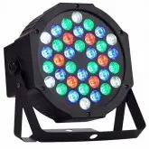 Canhão Refletor 360 com 36 Leds Rgb DMX Bivolt - Preto