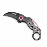 CANIVETE 409 (T-2) WILD WOLF KARAMBIT PRETO/ROXO