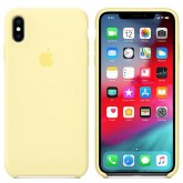 Capa iPhone XS Max, Silicone - Amarelo