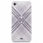 Capa para Iphone 4/4s White Diamonds Grid - Branco