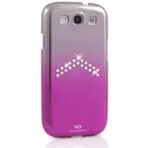 Capa para S3 White Diamonds Arrow - Rosa