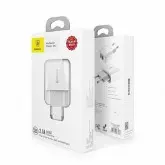 Carregador Baseus Mini Dual USB 2.1A Max Carga Rápida - CCALL-MN02 - Branco