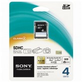 Cartão de Memoria SD-HC SONY 4GB CLASS 4 SF-4N4