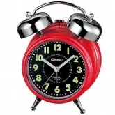 Despertador Analógico de Mesa Casio TQ-362-4A com Números em Néon/Alarme - Vermelho