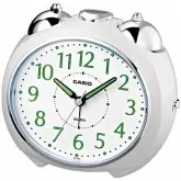 Despertador Analógico de Mesa Casio TQ-369 com Números em Néon/Alarme - Branco