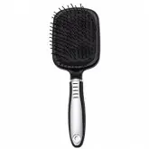 Escova de Cabelo Miniye M86-1B1P com Espelho - Preto e Cinza