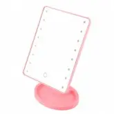 Espelho de Maquiagem com Iluminação Led - Rosa