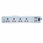 Filtro de Linha Luo BKL-03 com 4 Tomadas 4 Usb 3.4A - Branco