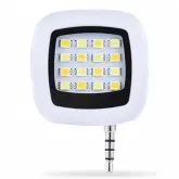 Flash LED Quanta QTMFP016 para Celular Recarregável 800 mAh 16 Leds - Branco
