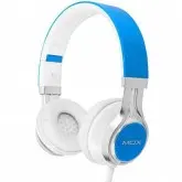 Fone de Ouvido MOX MO-F703 com Microfone, Cabo 1.2 Metros Removível - Azul e Branco