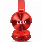 Fone de Ouvido sem Fio Luo JB950 com Bluetooth/Aux/Microfone/FM - Vermelho
