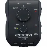 Gravador De Voz Zoom U-22 Com 2 Canais - Preto