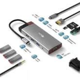 Hub Adaptador Multiporta 4Life Fl10A Usb-C / 10 En 1 /
