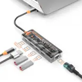 Hub Adaptador Multiporta 4Life Fl5R Usb-C / 5 En 1 / Us
