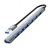Hub Adaptador Multiporta 4Life Flu7-A Usb-A / 7 En 1 /