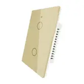 Interruptor Smart Moes Ws-Us2-Rfg-N C/2Bot Gold $