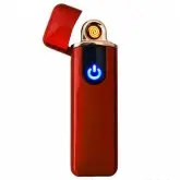 Isqueiro Eletrônico Lighter com Tela Touch Recarregável - Vermelho